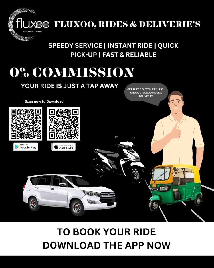 Fluxoo Launches Revolutionary Rides & Deliveries Service with 0% Commission Model in Bangalore